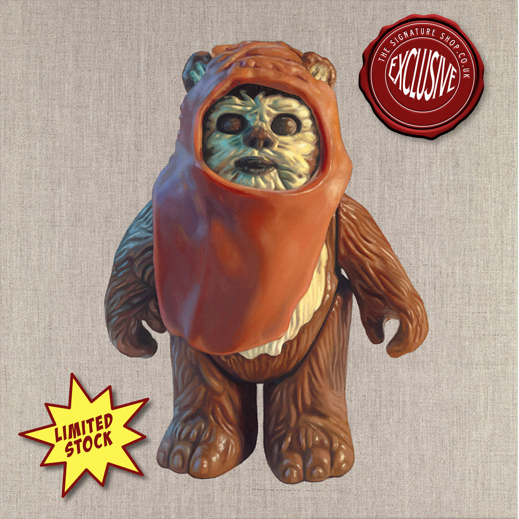 Wicket the Ewok Kenner Figure Print signed by Warwick Davis – The