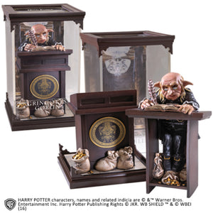 Noble Collection Gringotts Goblin Model signed by Warwick Davis