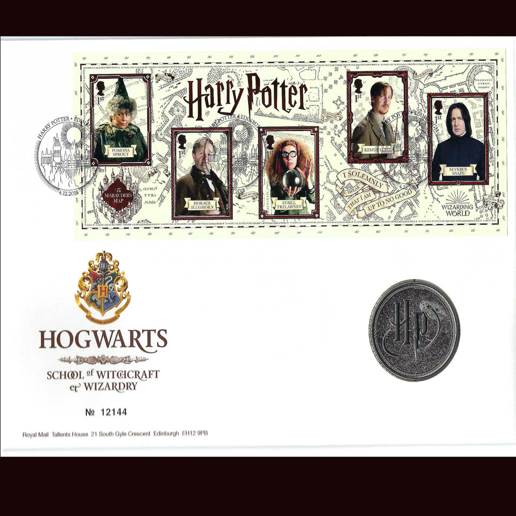Harry Potter First Day Cover Stamp Set signed by Warwick Davis