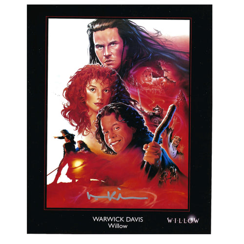 Original Willow Artwork 10x8 Photo signed  by Val Kilmer & Warwick Davis