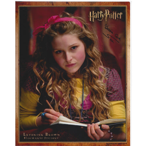 Lavender Brown 10x8 Photo signed by Jessie Cave