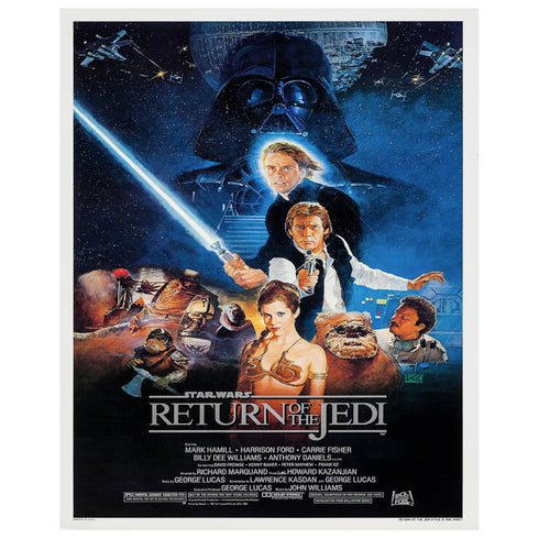 Return Of The Jedi Poster Print  Signed by Warwick Davis