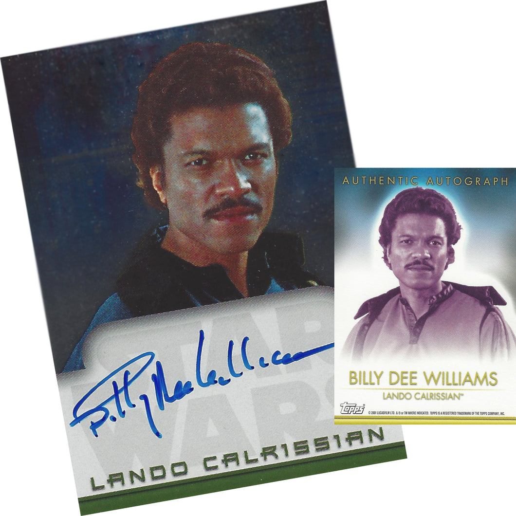 Lando Calrissian Topps Autograph Card signed by Billy-Dee Williams