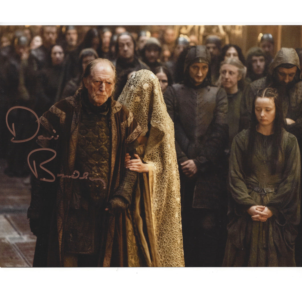Game of Thrones Lord Walder Frey 10x8 Photo signed by David Bradley