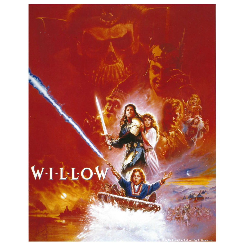 Original Willow Artwork 10x8 signed & personalised by Warwick Davis
