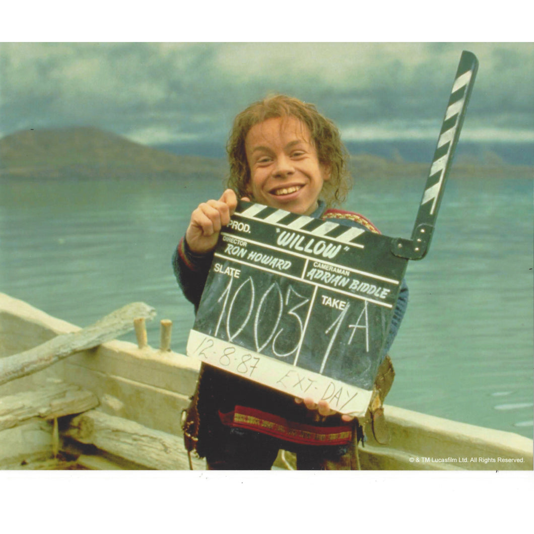Willow Clapperboard Photo Signed by Warwick Davis